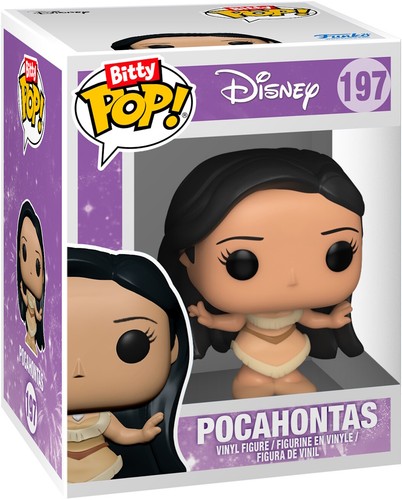 Princesa Disney - Paquete de 4 jazmín Bella Pocahontas - ¡Bitty Pop! Funko - Imagen 4 de 4