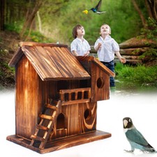 Squirrel House Nesting Box Bird Nature Animals Safety Wooden Nest Protector USA