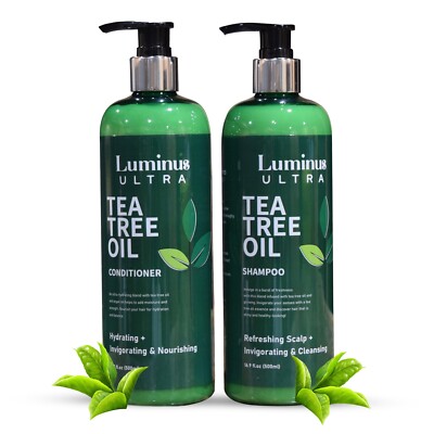 100% Tree Tree Shampoo and Conditioner Set Prevents Dandruff & Itch 16.9x2 fl.oz