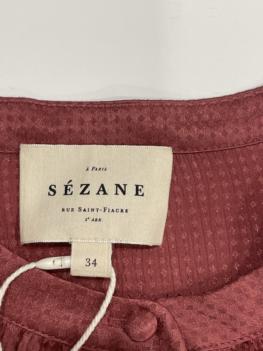 Sezane Paris CHEMISE LÉA BLUSH Size Us 2 | eBay