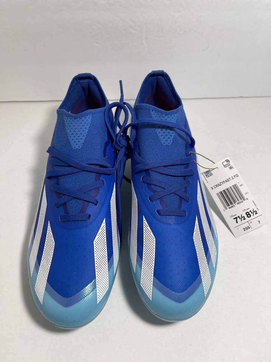 Adidas X Crazyfast.2 FG Blue Soccer Cleats GY7422 Men's Size