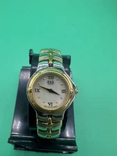 Womans Esq Swiss Esquire Watch w/Mother of Pearl Dial 2 Tone Bracelet