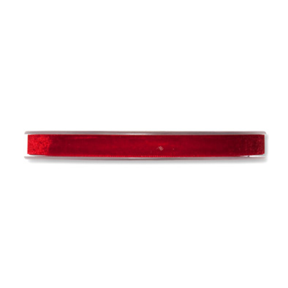 Velvet Fabric Ribbon 10mm (0.4 inch) Wide x 9m (10yd) Roll Red