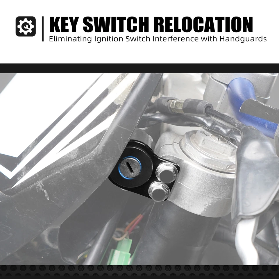 Chave interruptor de ignição suporte de realocação para Suzuki DRZ400SM DR-Z400SM NICECNC - Imagem 3 de 4