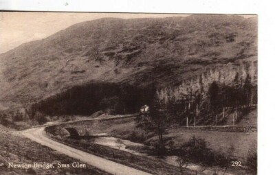 DUNKELD - NEWTON BRIDGE, SMA GLEN S/W POSTKARTE 
