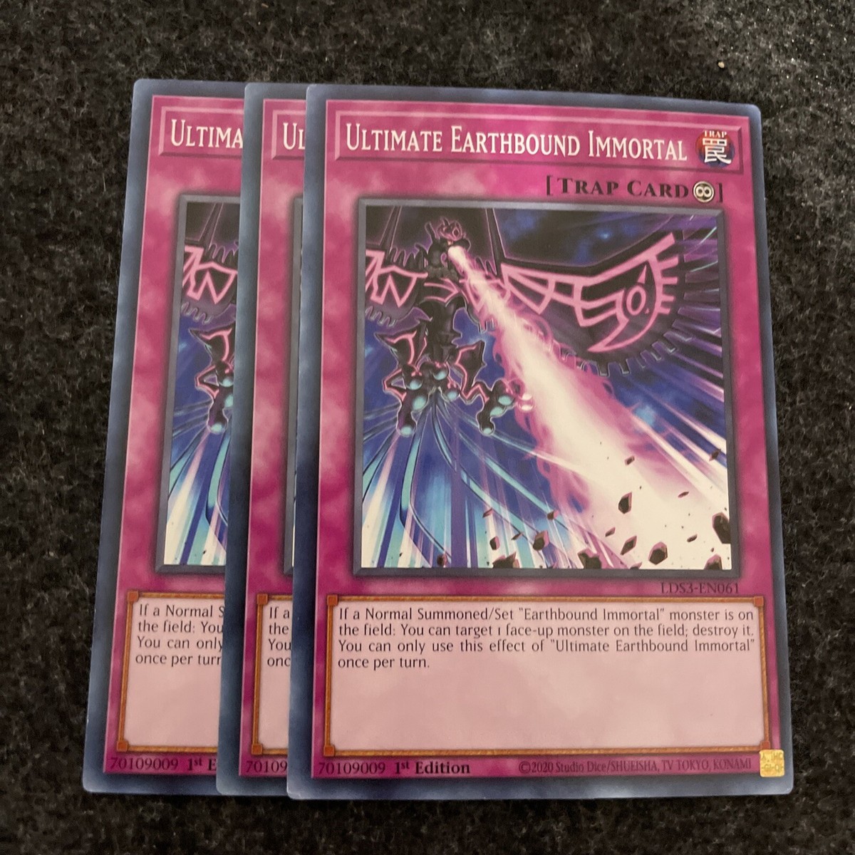 Yugioh! x3 ULTIMATE EARTHBOUND IMMORTAL LDS3 Common 1st Ed 3x Yu-gi-oh! Tcg SET Yugioh! x3 ULTIMATE EARTHBOUND IMMORTAL LDS3 Common 1st Ed 3x Yu-gi-oh! Tcg SET