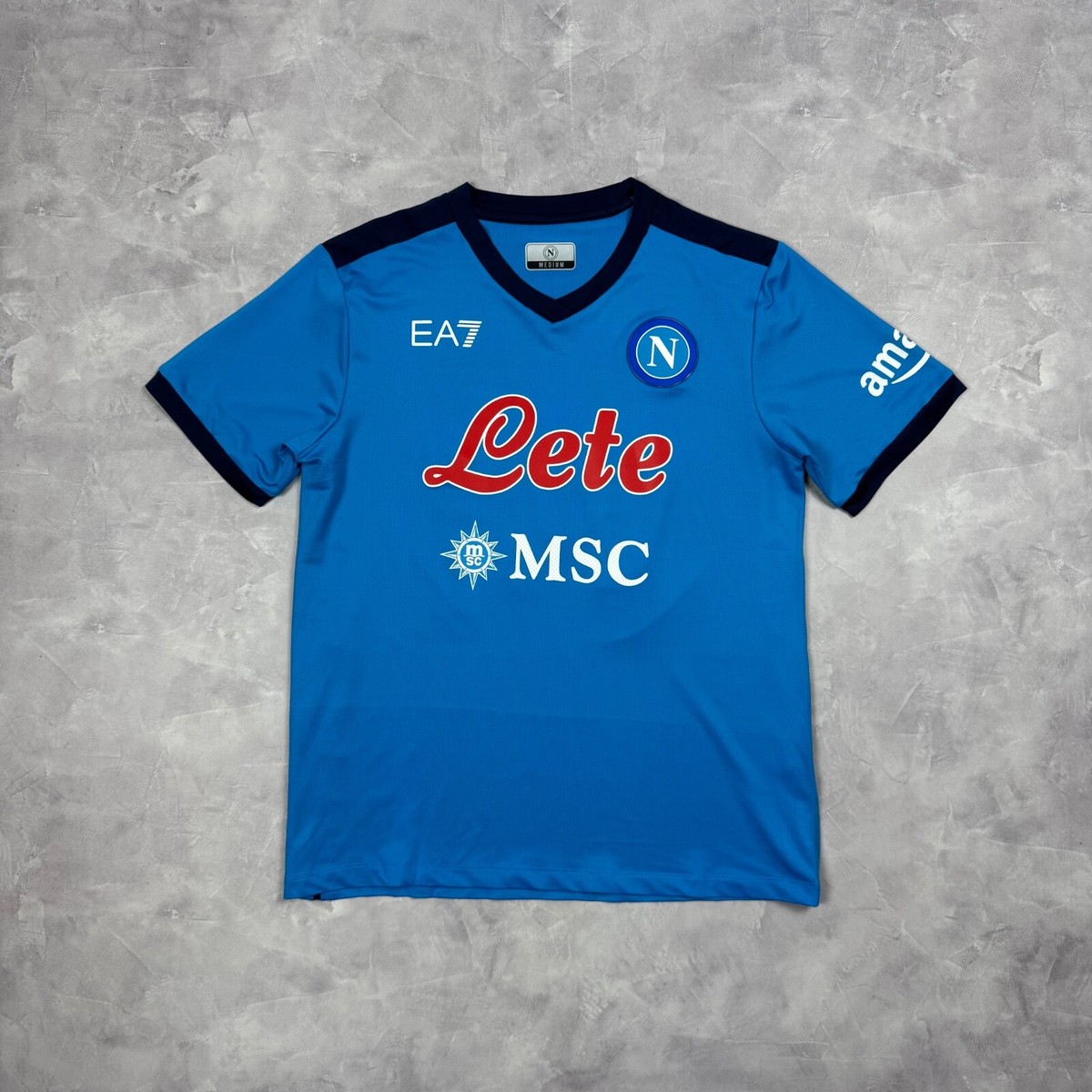EA7 ARMANI 2021-2022 Napoli Home Jersey Size M Player Maradona | eBay