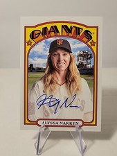 2022 Topps Archives 1972 Fan Favorites Autographs #72FF-AN Alyssa Nakken 