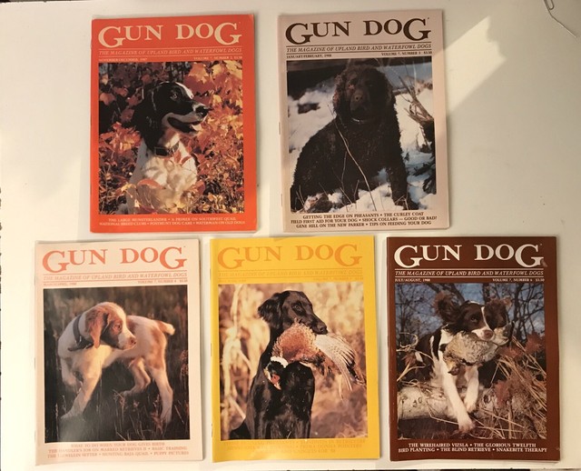 5 Issues 1987 1988 GUN DOG Magazines vol 7 training hunting upland