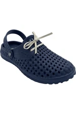 Barbara King Sole Steppers Slip On Gardening Shoe With Strap Navy