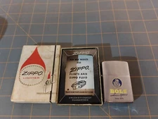 Vintage 1967 Zippo Bols Liqueurs Advertising Red Felt Insert Unfired w Box