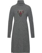 REITMAYER Strickkleid mit Hirschmotiv midi St...