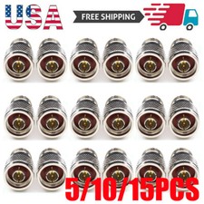 N-Type Male Plug to SO-239 UHF Female Jack RF Adapter Barrel Connector 5/15PCS