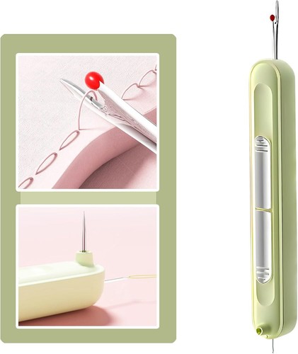 Portable 2in1 Needle Threader and Seam Ripper Sewing Needle Threading Tool Best - Picture 20 of 20