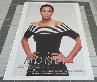 1997 MONDI Women's Fashion Original, Vintage Print Ad