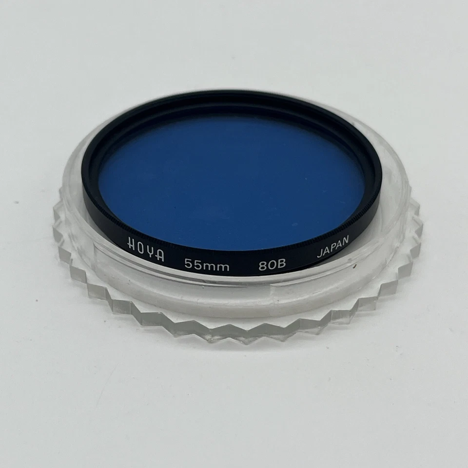 HOYA 55MM 80B Filter Blue with Plastic Case (A) Made in Japan - Image 3 of 4