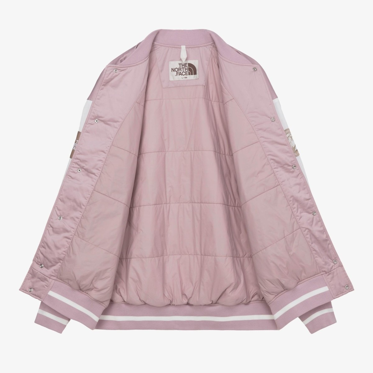 ジャケット・アウター THE NORTH FACE PLAYER VARSITY JACKET XL Genuine The North Face PLAYER VARSITY JACKET PALE_PINK | eBay