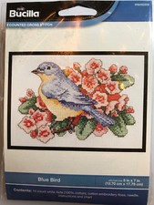 Bucilla BLUE BIRD cross stitch kit - New in Package