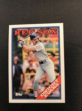 Dwight Evans 1988 Topps Card #470 WRONG BACK W/ Mark McGwire Mt Boston Red Sox