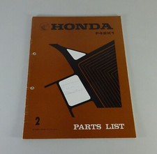 Catalogo Parti Honda Tiller / Trattore Monoruota F42 K1 Del 1979