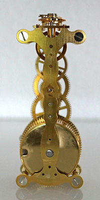 8 Day Mechanical Movement - Aligned Skeleton - Gold Brass - Lavign Hour