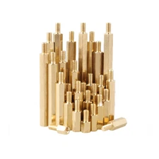 2.5mm Brass Column Standoff Support Spacer M2.5 Male x M2.5 Female Thread 6mm