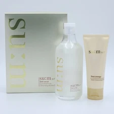 SU:M37 Skin Saver Essential Pure Cleansing Water Special Set 2 Items K-Beauty