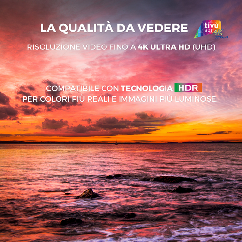 DigiQuest Q80 COMBO UHD 4K Italian TivuSat + Active TivuSat Card FREE Delivery - Picture 11 of 12
