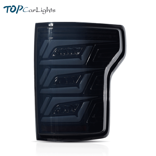 VLAND Smoked LED Tail Lights With Sequential Turn For 2015-2020 Ford F150 Pickup - Picture 2 of 16