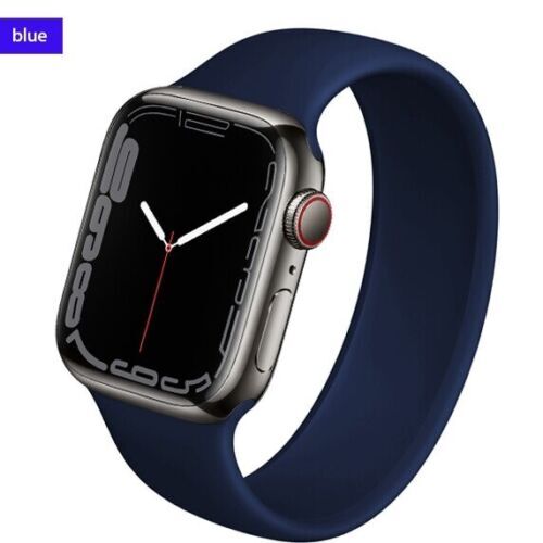 For Apple Watch Band Strap Elastic Series Ultra 8 SE 5 6 7 4 Solo Loop Silicone