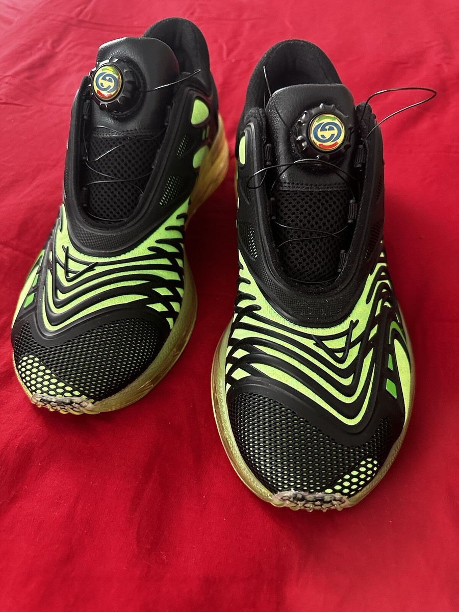 GUCCI Ultrapace R Sneakers In Black and Green 10.5 to 11 US  display picture 1