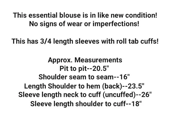 Jones New York Signature Blouse Size XL Ribbed Cotton Stretch Button Up Brown - Image 2 of 4