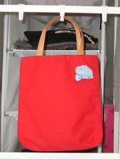 STEFANEL borsa cotone rossa