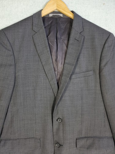 DKNY Hombres 44R Cadete Gris Suave 100% Lana Blazer Abrigo Deportivo Traje Chaqueta - Imagen 2 de 16