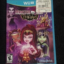 Monster High: 13 Wishes Wii U NTSC-U/C Action Adventure Manual Included