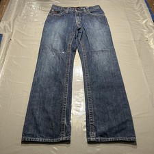 Ariat Jeans Para Hombres M4 FR 29x32 Azul Denim Bota Relajada Ropa de Trabajo Western Envejecido