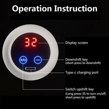 Mini Massage Gun Wireless LED Touch Deep Tissue
