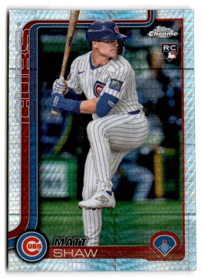 2025 Topps Chrome - Matt Shaw #219 Prism Refractor (RC) Rookie