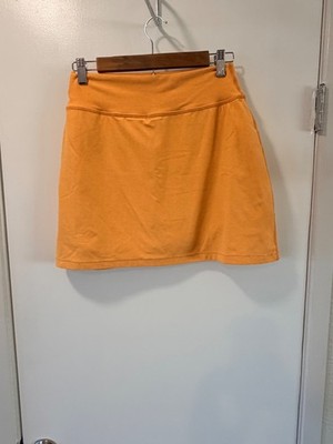 Beyond Yoga Yellow-Orange Athletic Skort Built-In Shorts Size L
