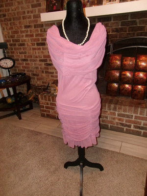 Off-shoulder  Lined Marvel Color sheer mini  Party dress sz XL NWT Chic Sexy