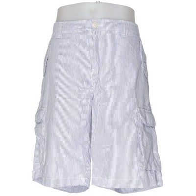 Fishbone, Cargo Shorts, Größe: XXL, Blau/Weiß, Baumwolle, Streifen, Herren #jMX