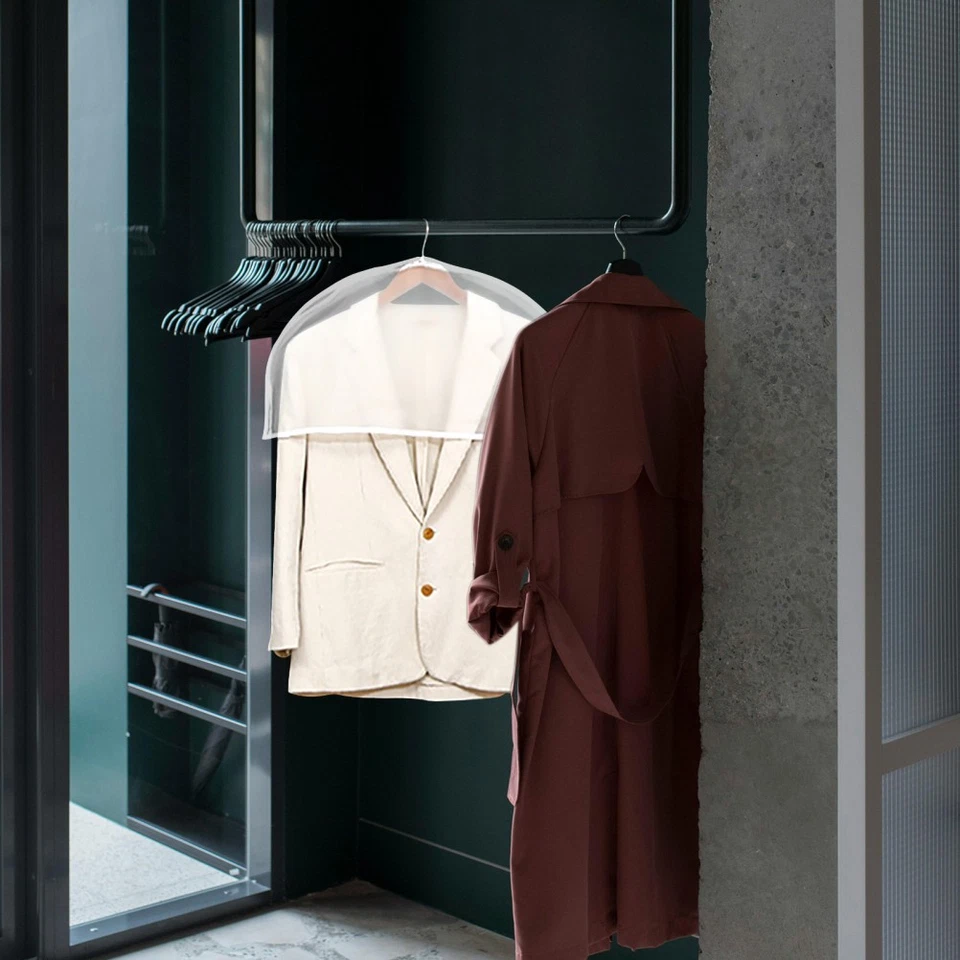  6 Pcs Staubbedeckte Schulterabdeckung Kleidersack Lang Reisen Anzugbezüge - Bild 2 von 4