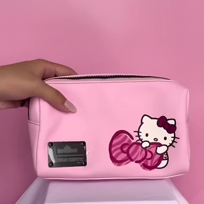 Hello Kitty Cosmetic Pouch by Impressions Vanity - Waterproof Faux Leather
