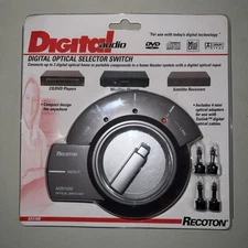 Recoton ADS1000 Digital Optical Audio Selector Switch New