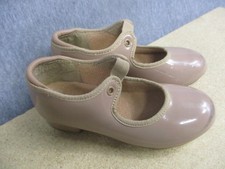 Weissman Tap Shoes Girls Size 9.5 Tan Nude Mary Jane Dance Toddler Style W600