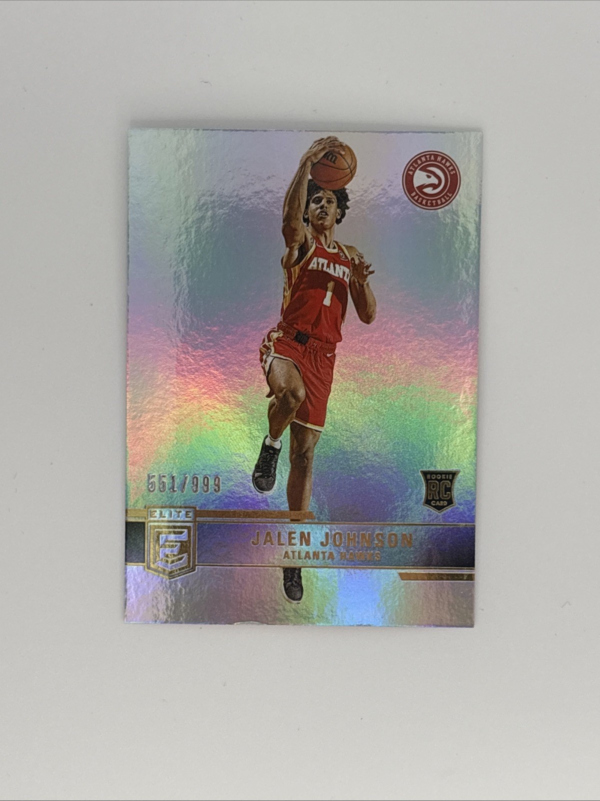 2021-22 Donruss Elite Jalen Johnson RC /999 Atlanta Hawks Rookie #229