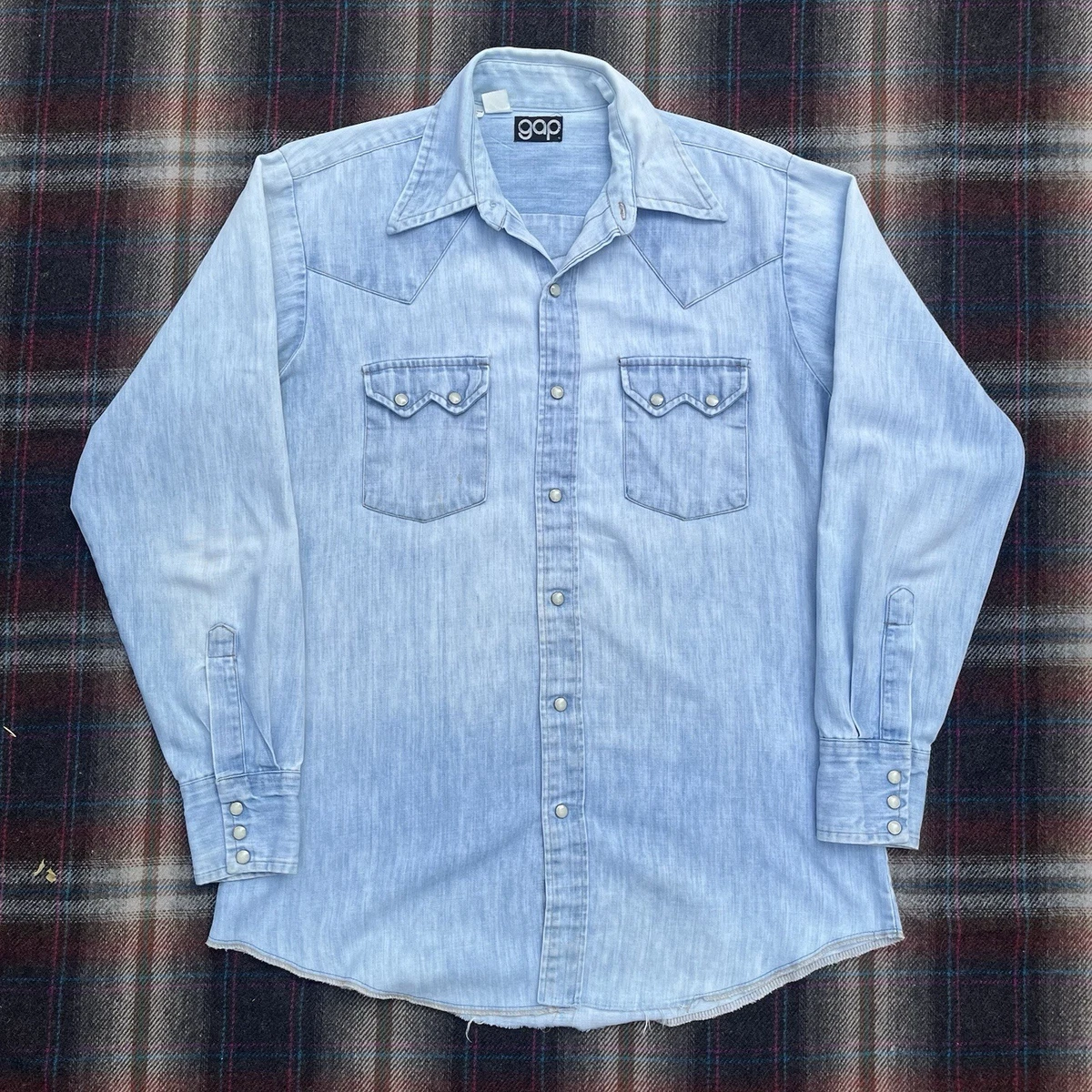 Denim Western Vintage Casual Shirts for Men for sale | eBay