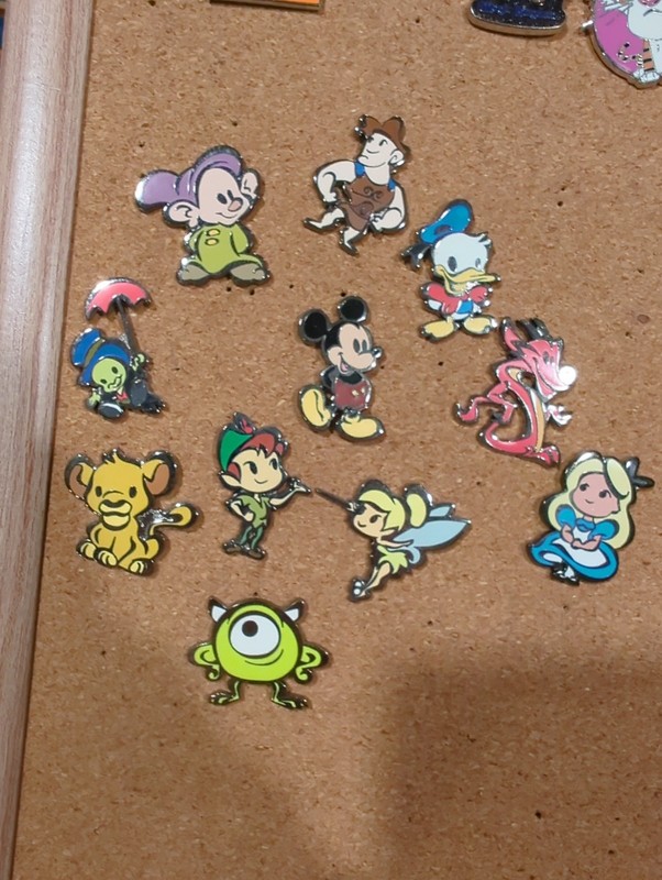 Disney 2016 Cutie Stylized Collectible Trading Pins