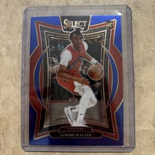 2024-25 Panini Select Basketball JaKobe Walter #96 Blue Concourse RC Raptors