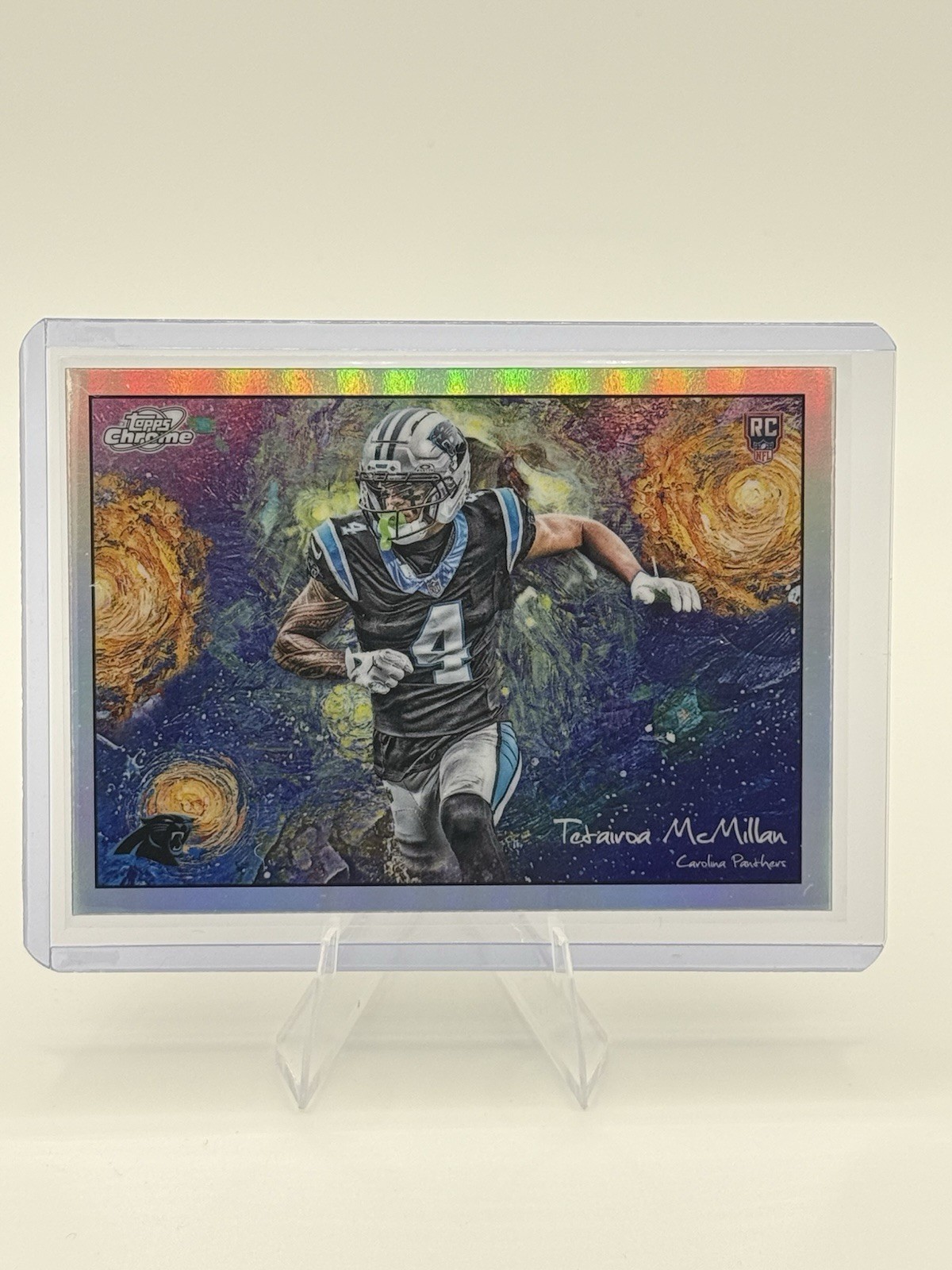 2025 Topps Cosmic Chrome – Tetairoa McMillan #STN-6 Stars In The Night Rookie SP